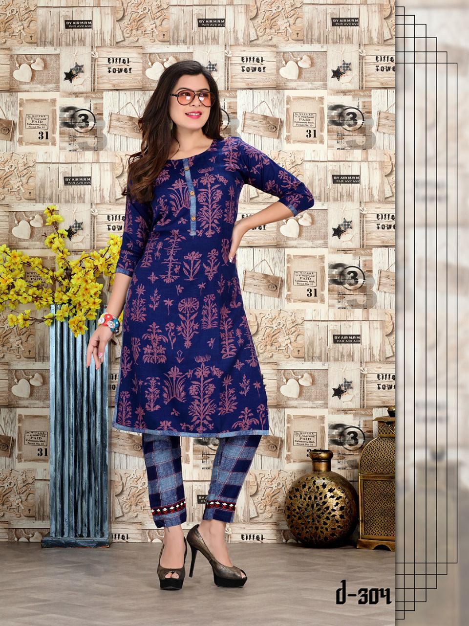 Goodness 2 Ethnic Wear Printed Kurti With Bottom Latest Collection